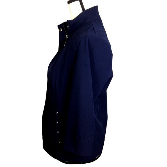 Zenergy By Chico's Blue Zip Front Lightweight Jacket - Picture 5 of 8